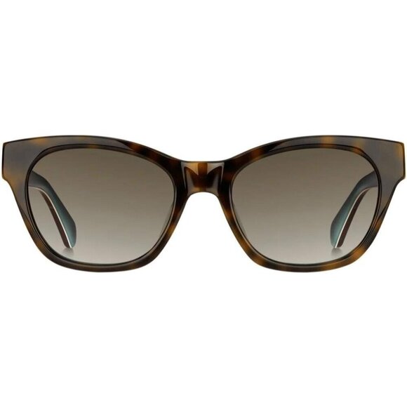 Womens Cat Eye Sunglasses Plastic Havana Blue Brown Gradient Stylish Flattering main image 4